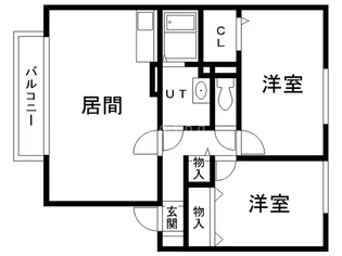 パルーシアA【1階】の間取り