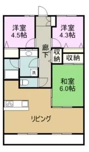 ドリーミー片浜【7階】の間取り