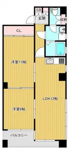 PEARL上幟【4階】の間取り
