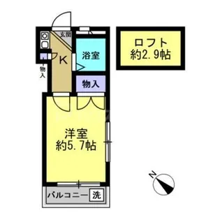 Misato W SIX【1階】の間取り