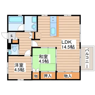 フランジュール【1階】の間取り