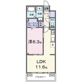 ランドブルーム【2階】の間取り