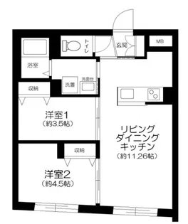 CENTRAL GARDEN RESIDENCE TOKYOの間取り
