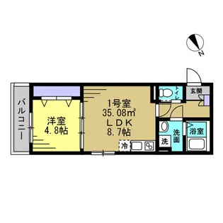 アミークス【2階】の間取り