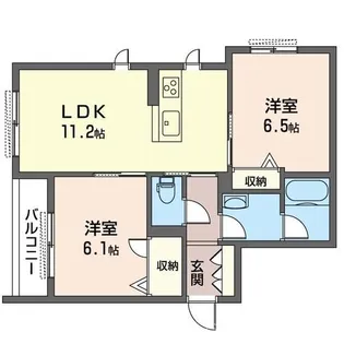 レジデンスヴィラ【2階】の間取り