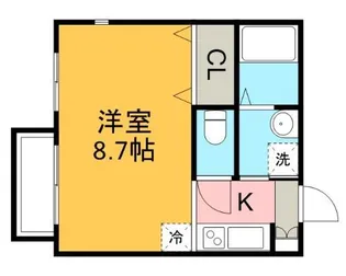 Aレガート千葉椿森 A棟【2階】の間取り