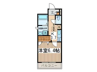 パサ-ジュ経堂【1階】の間取り