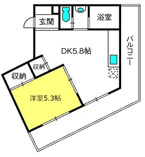 大宮KSAビル【5階】の間取り