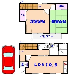 サンライズガーデンB棟の間取り