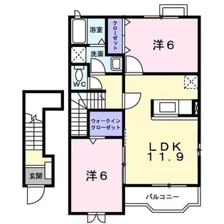 アルカンシェル【2階】の間取り