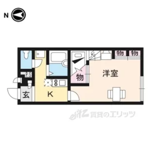 レオパレス三笠【1階】の間取り