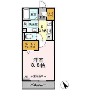 アレッサ B棟【2階】の間取り