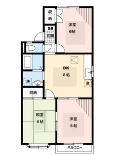 クレスト藤沢参番館【2階】の間取り