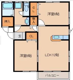 レ・セゾン【2階】の間取り