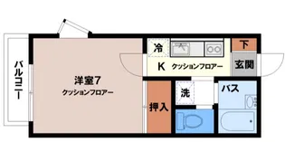 カスミハウス【1階】の間取り
