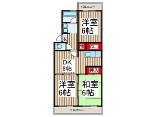 クレストけやき台【2階】の間取り