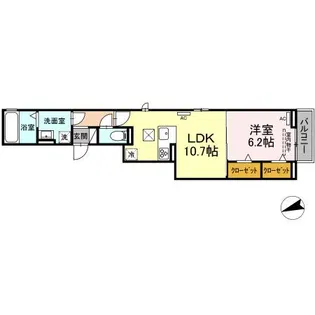プルミエ【1階】の間取り
