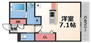 エアルレジデンスI【1階】の間取り