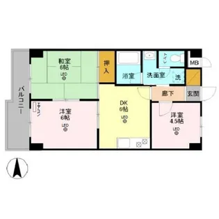 フローレンスMORITA【3階】の間取り