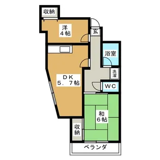 ☆パークアイランドII【3階】の間取り