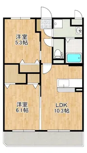 クレスト見次【4階】の間取り