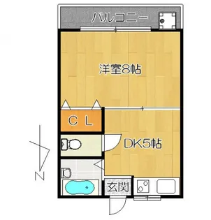 パストラル松戸【1階】の間取り