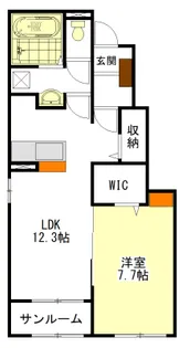 ボヌールI【2階】の間取り