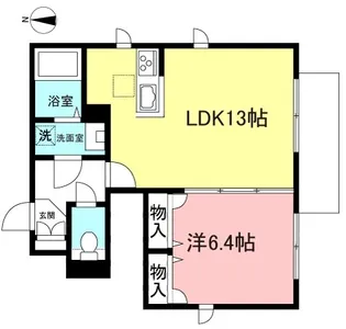 グリーンホーレスト【1階】の間取り