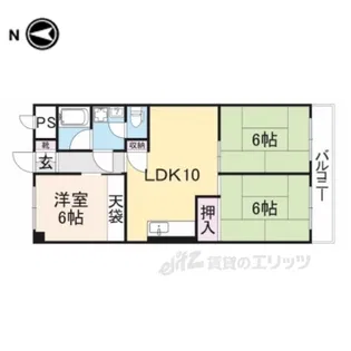 第5サンコウハイツ【2階】の間取り
