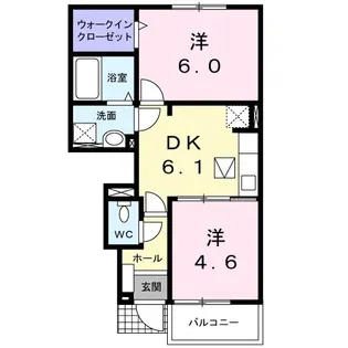 Cherry blossomB【1階】の間取り