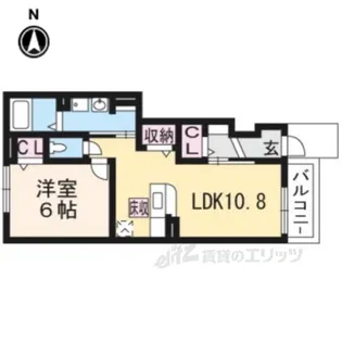 レジデンスYASU【1階】の間取り