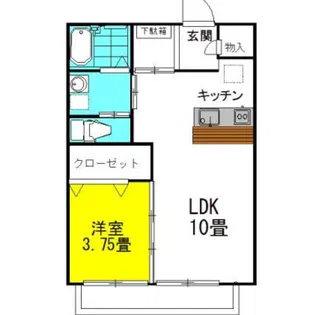 ラフォンテ・プレリュード【2階】の間取り