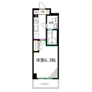 カリーノ西国分寺【5階】の間取り