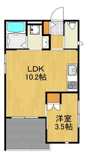 エキミエール戸部II【2階】の間取り