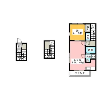 ダイヤモンドヒルズ稲穂B【3階】の間取り
