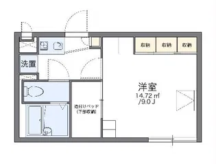 レオパレスKS6【2階】の間取り