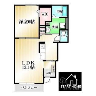 ラグジュアリーII【1階】の間取り