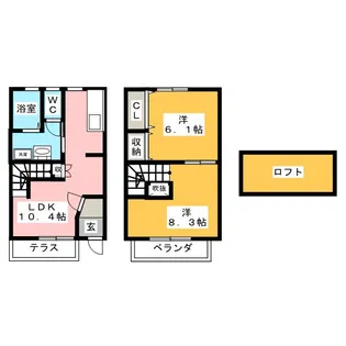 シーアイエス鴛鴨 B棟の間取り