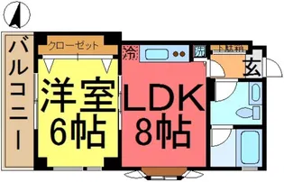 アルファイースト【4階】の間取り