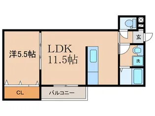 サニーガーデン須玖【3階】の間取り