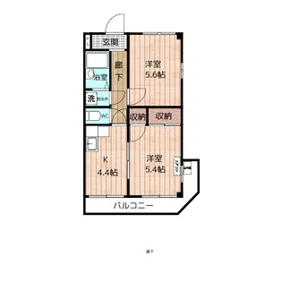 ローズマンション【2階】の間取り