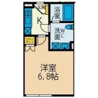 レモングラスB棟【3階】の間取り