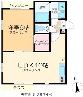 オーシャンヒルズ【1階】の間取り