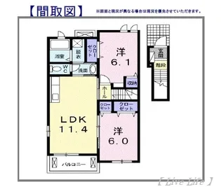マーベラスヒルI【2階】の間取り