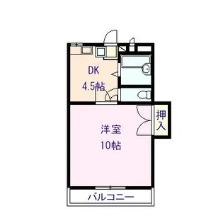 エクセレントハイツ プレステージ【1階】の間取り