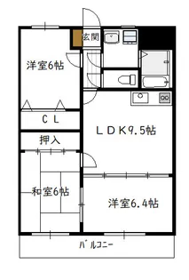 サン・クレール(3LDK)【2階】の間取り