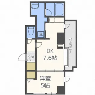 サンハイツ北大前【8階】の間取り