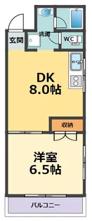 ベル甲子園【1階】の間取り