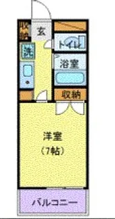 1Kの間取り画像