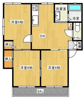 ファミール幸【2階】の間取り